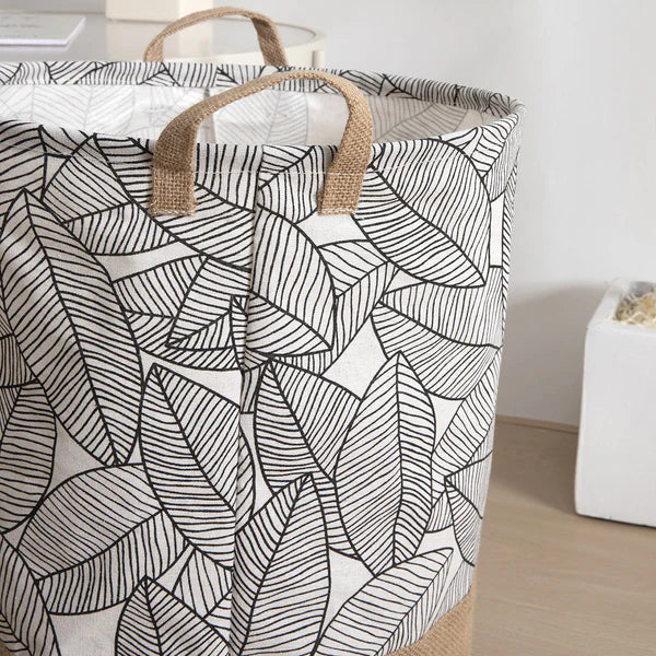 foldable leaves laundry basket organizer for dirty clothes for home storage~5658