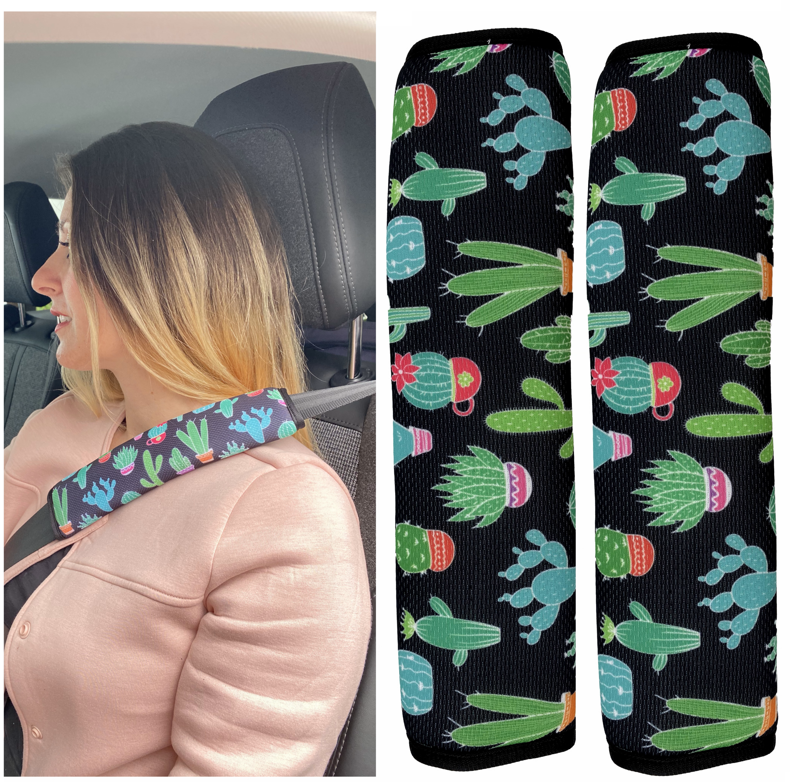 Auto Gurtschutz Kaktus