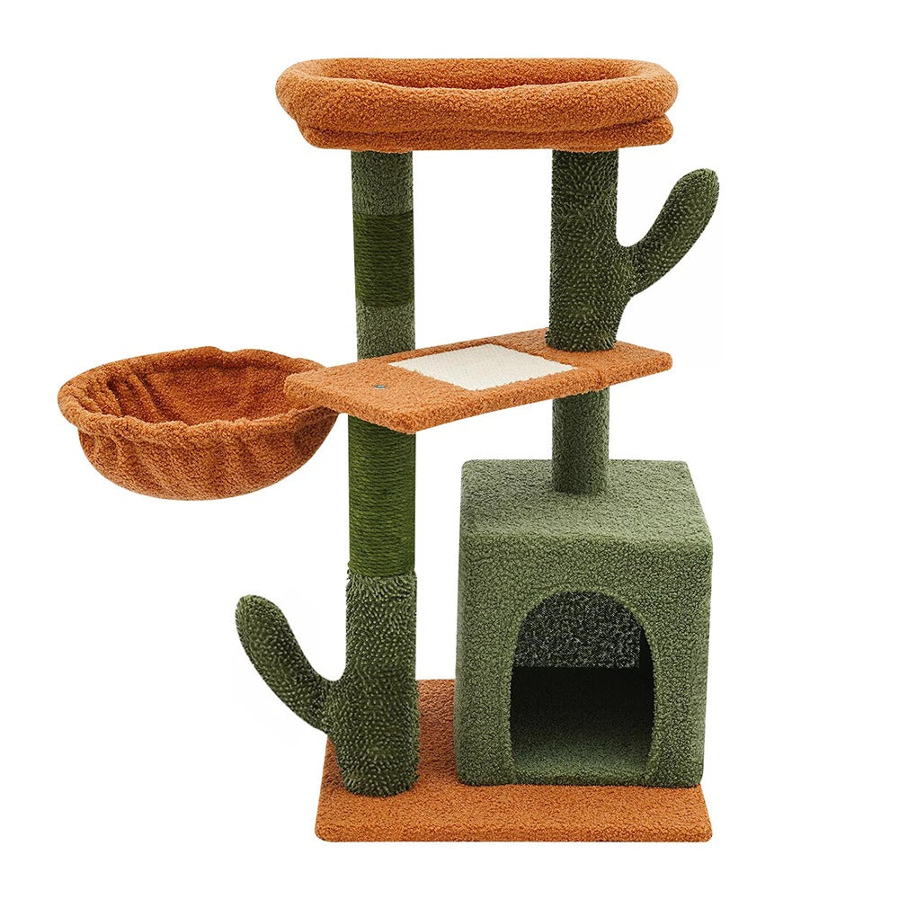 Kratzbaum im Kaktus-Design- Stylischer Klettern-und Ruheplatz für Katzen